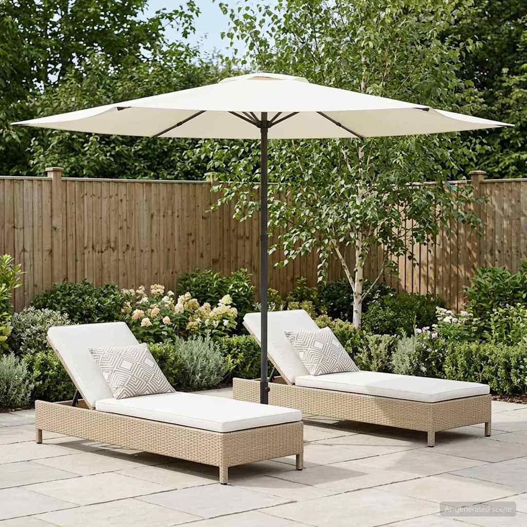 Dārza Parasols 200 X 300 Cm Poliesters Taisnstūra