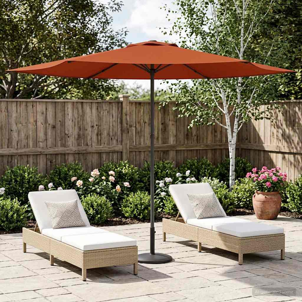 Dārza Parasols 200 X 300 Cm Poliesters Taisnstūra