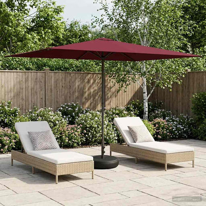 Dārza Parasols 200 X 300 Cm Poliesters Taisnstūra