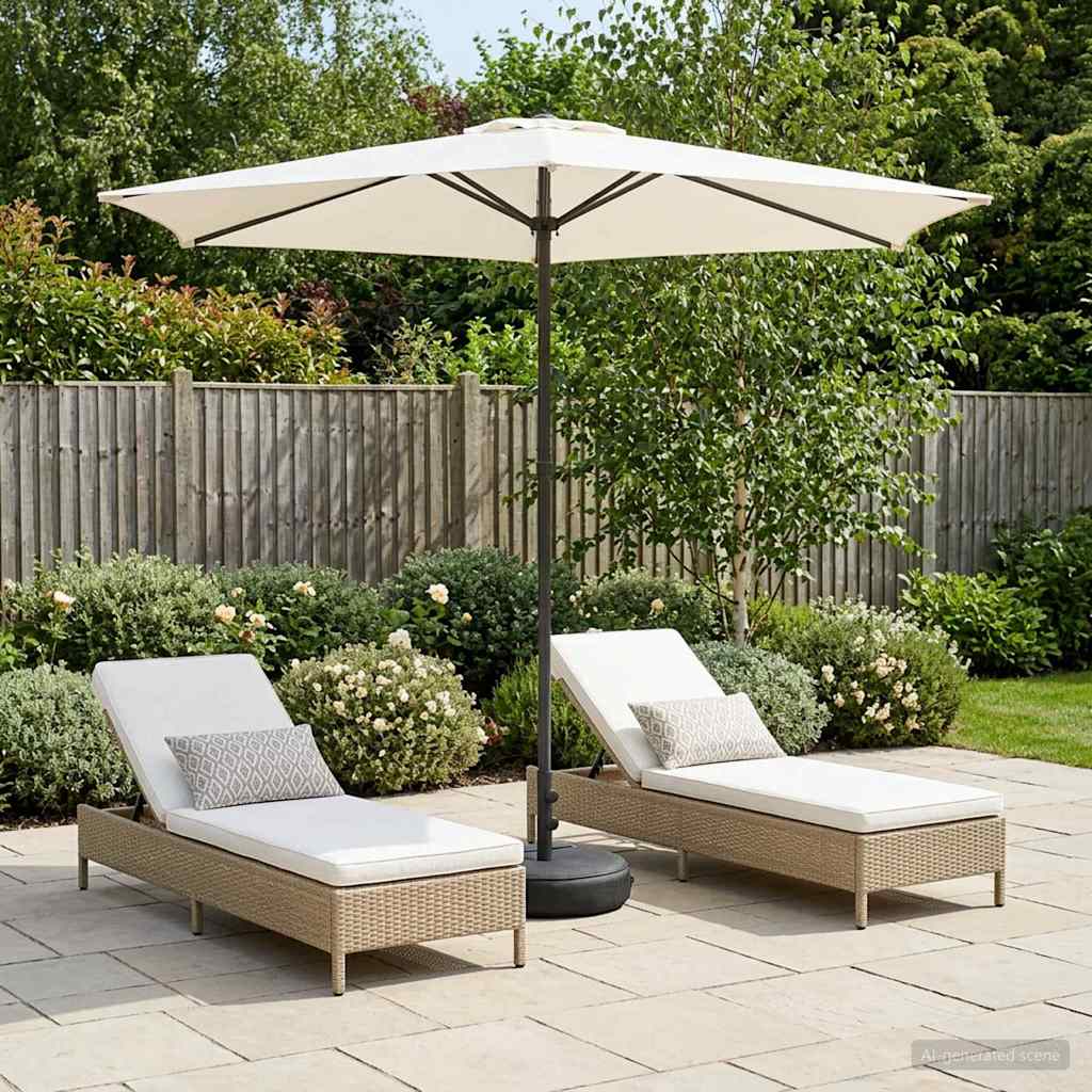 Dārza Parasols 200 X 300 Cm Poliesters Taisnstūra