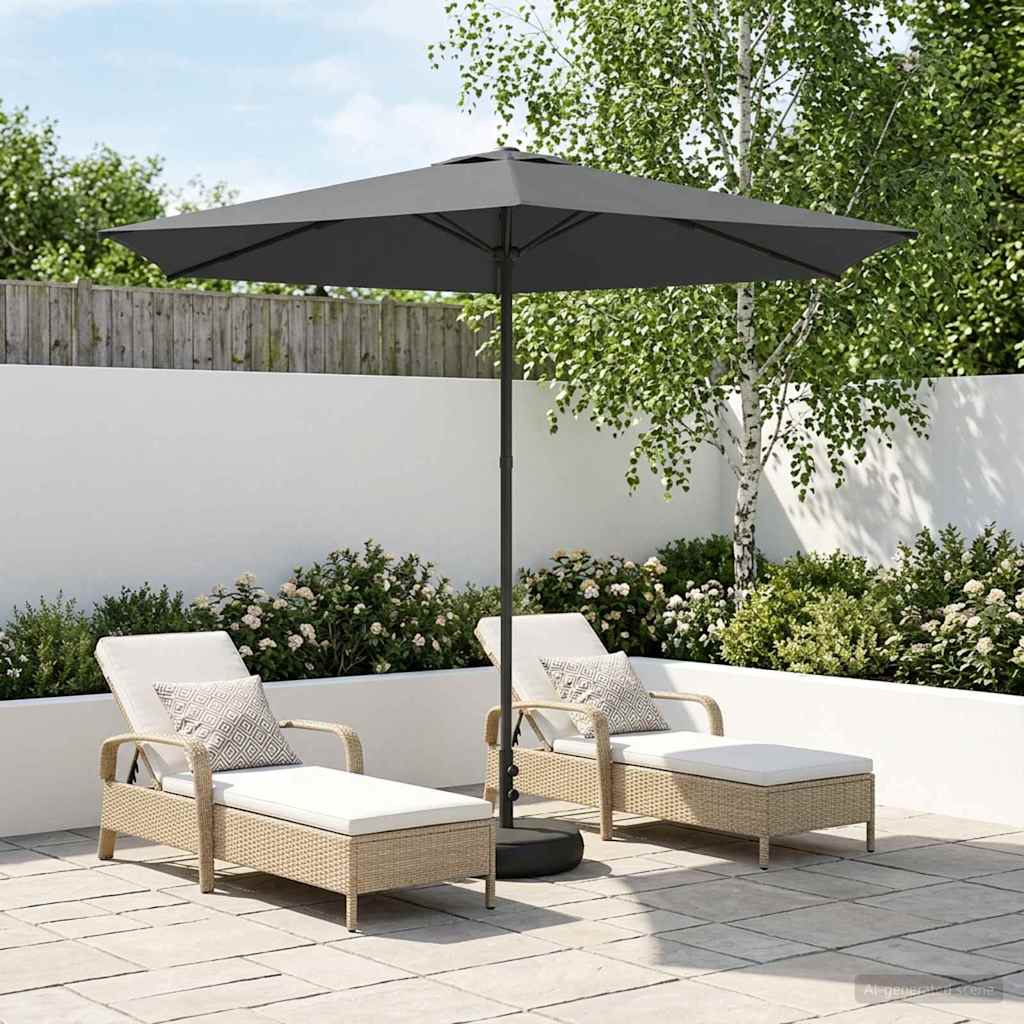 Dārza Parasols 200 X 300 Cm Poliesters Taisnstūra