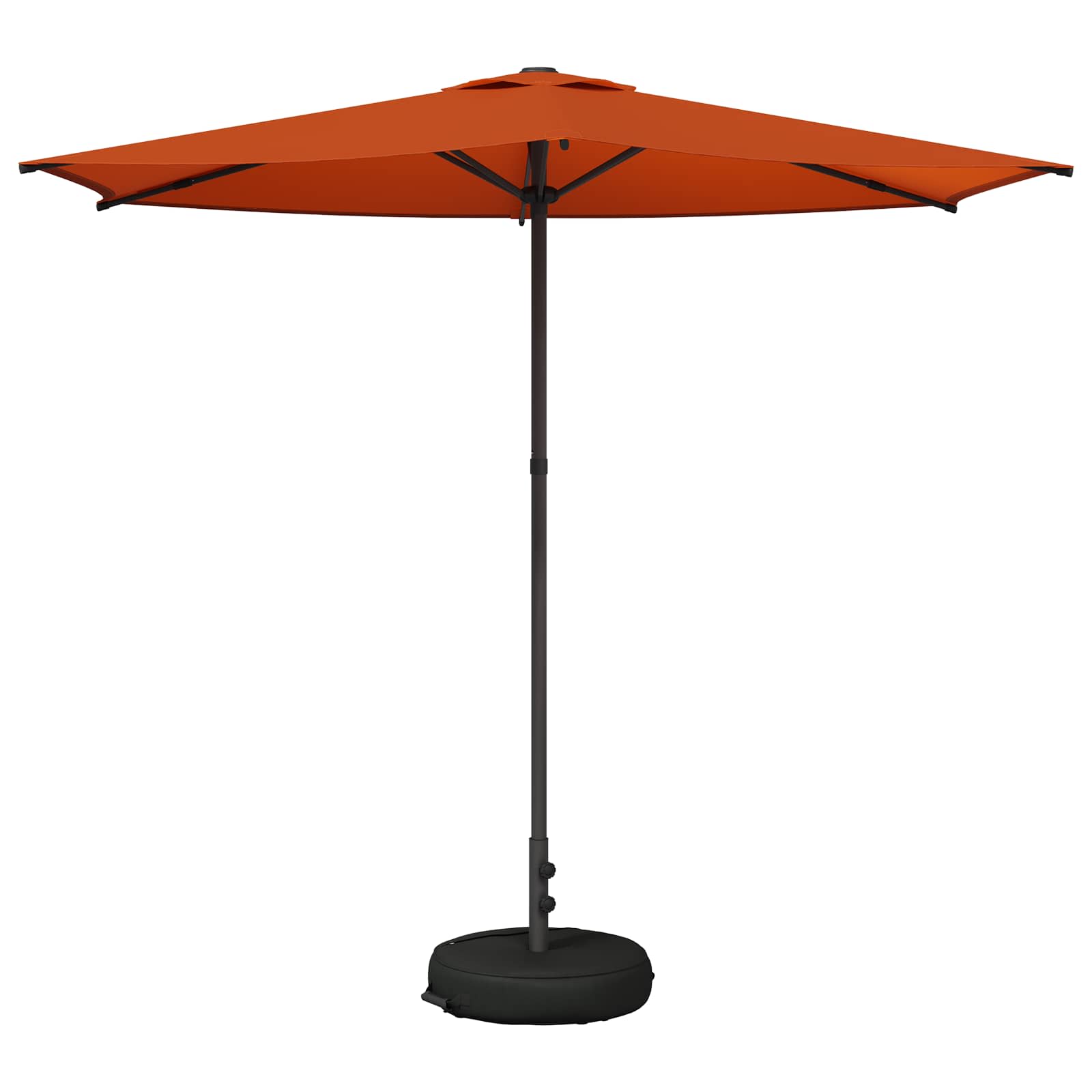 Dārza Parasols Ar Pamatu 270 X 270 Cm Poliesters Taisnstūra