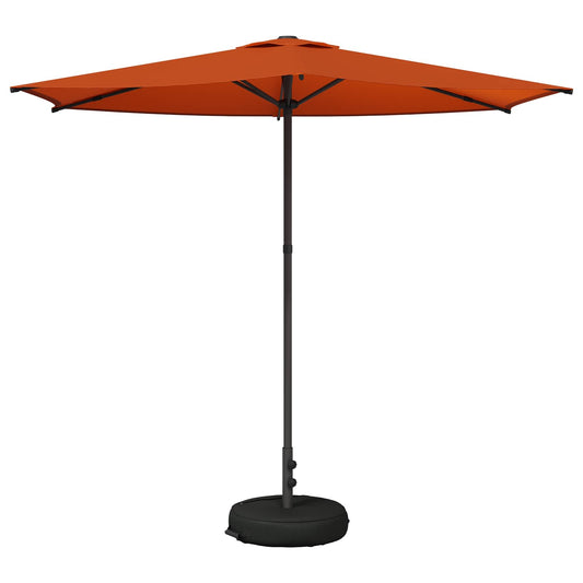 Dārza Parasols Ar Pamatu 270 X 270 Cm Poliesters Taisnstūra