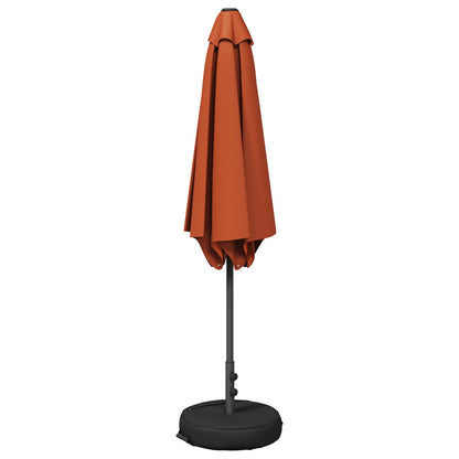 Dārza Parasols Ar Pamatu 270 X 270 Cm Poliesters Taisnstūra