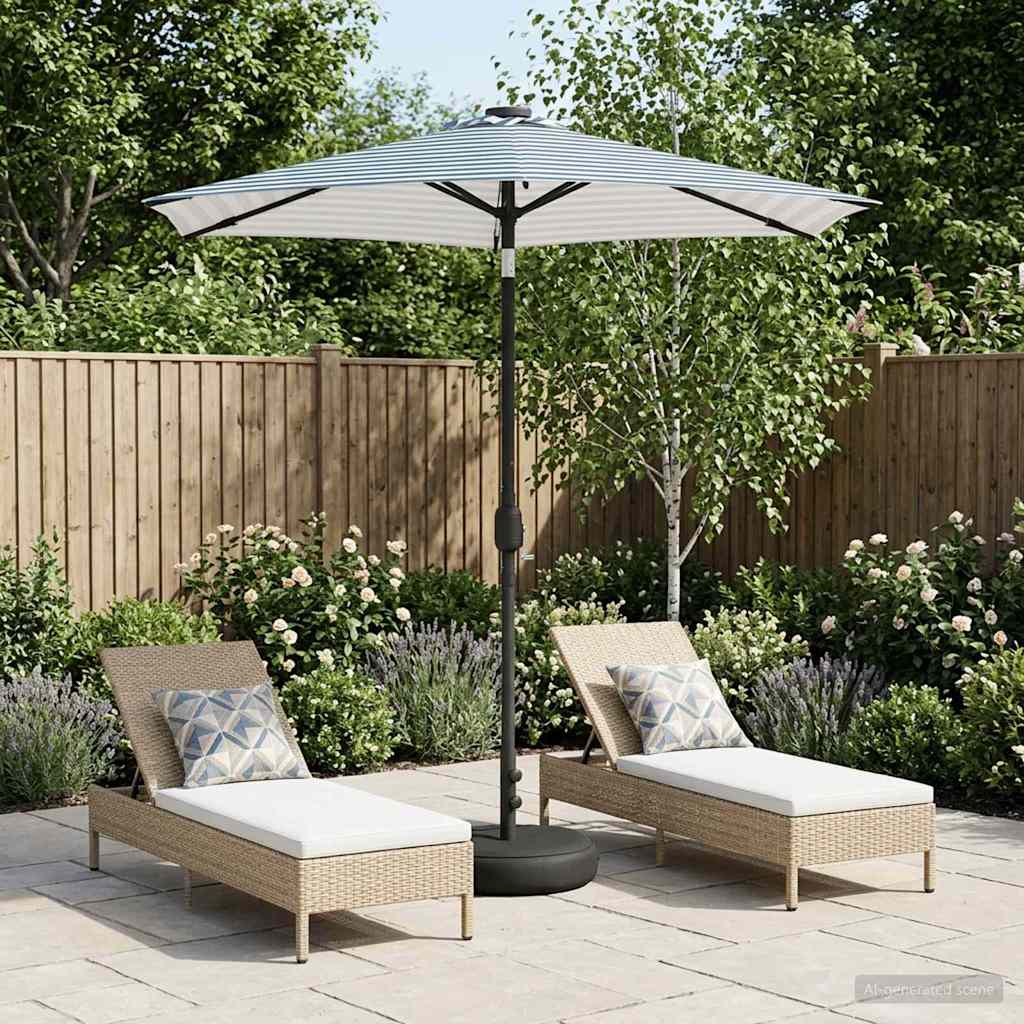 Dārza Parasols Ar Led Gaismām Un Pamatni 300 X 300 Cm
