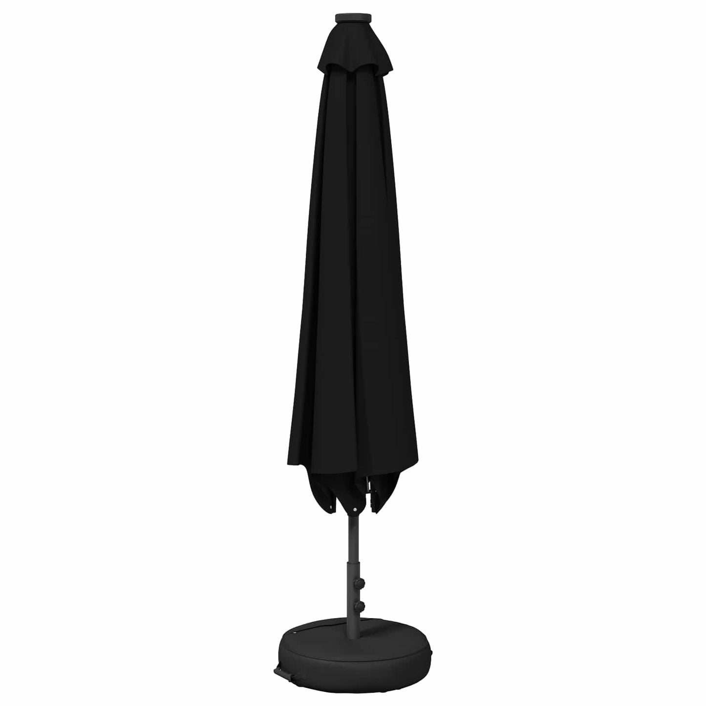 Dārza Parasols Ar Led Gaismām Un Pamatni 300 X 300 Cm