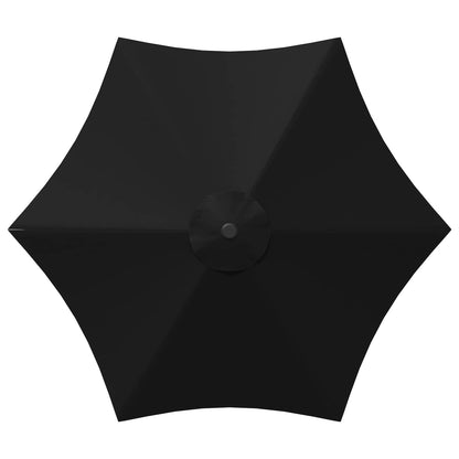 Dārza Parasols Ar Led Gaismām Un Pamatni 300 X 300 Cm