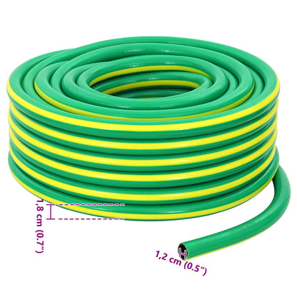 Dārza Šļūna 5-Slāņu Zaļš Un Dzeltenš 12 Mm Pvc
