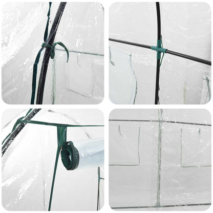Siltumnīca Ar Rāmi 160 X 200 X 192,5 Cm Pvc Caurspīdīgs