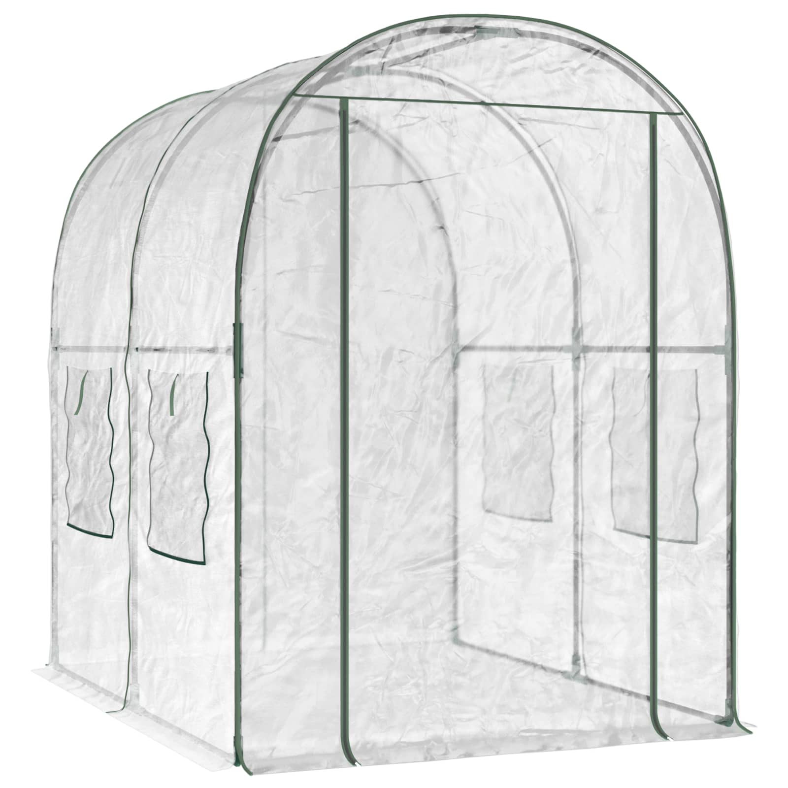 Siltumnīca Ar Rāmi 160 X 200 X 192,5 Cm Pvc Caurspīdīgs