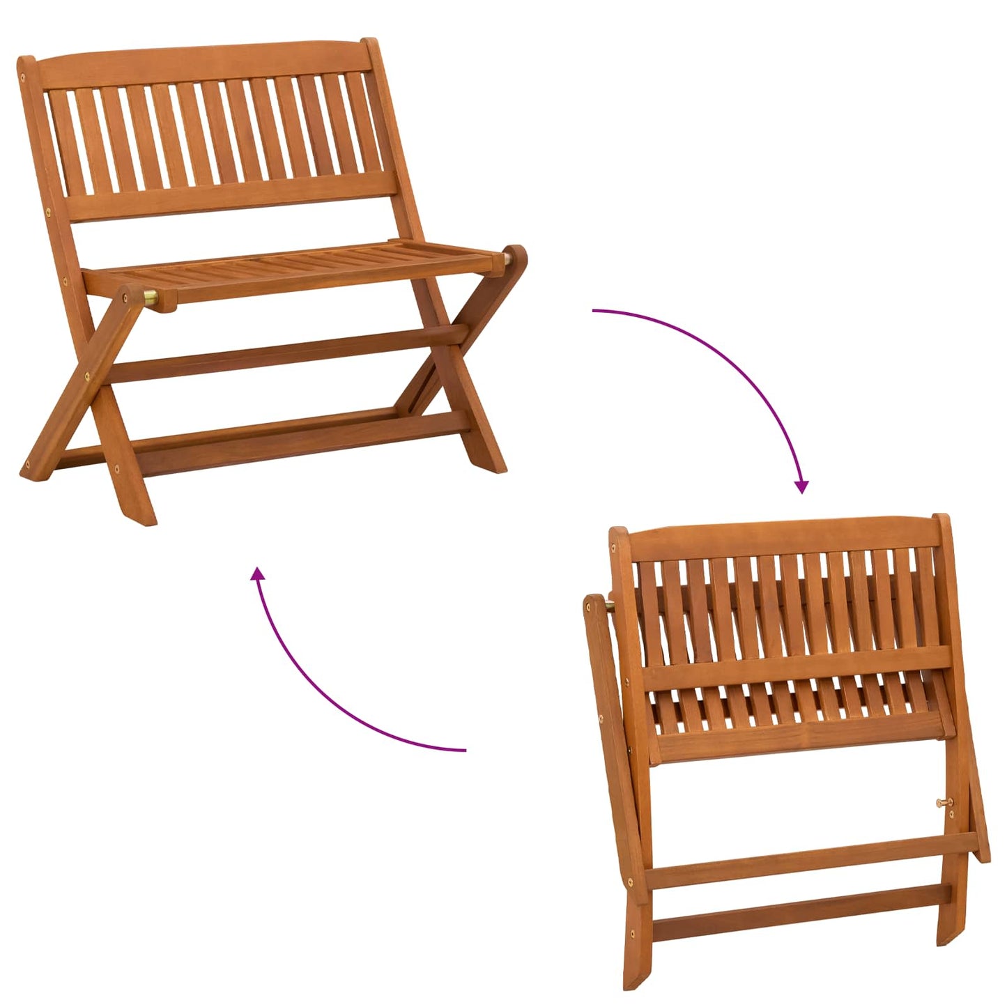 Bērnu Sols 1 -Seater 61 X 38 X 57 Cm Cieta Eikalipta Koksne