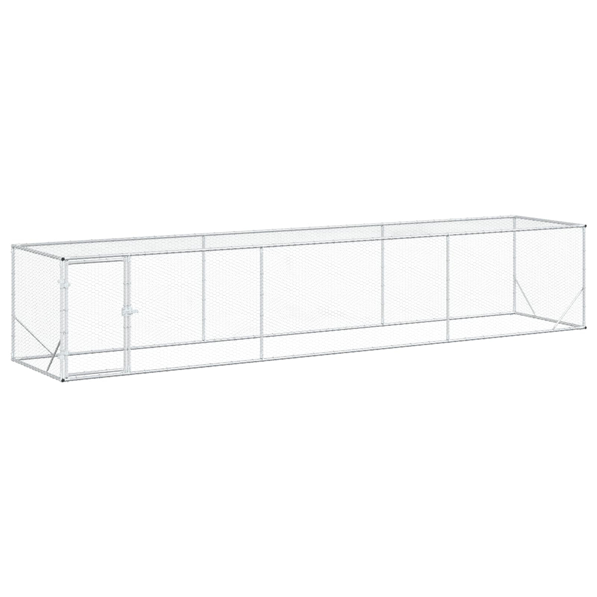 Vistu Pagalms Sudraba 500 X 100 X 100 Cm Cinkota Tērauda