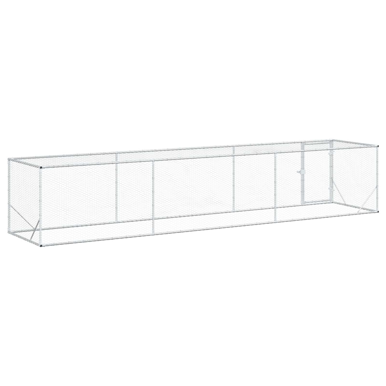 Vistu Pagalms Sudraba 500 X 100 X 100 Cm Cinkota Tērauda