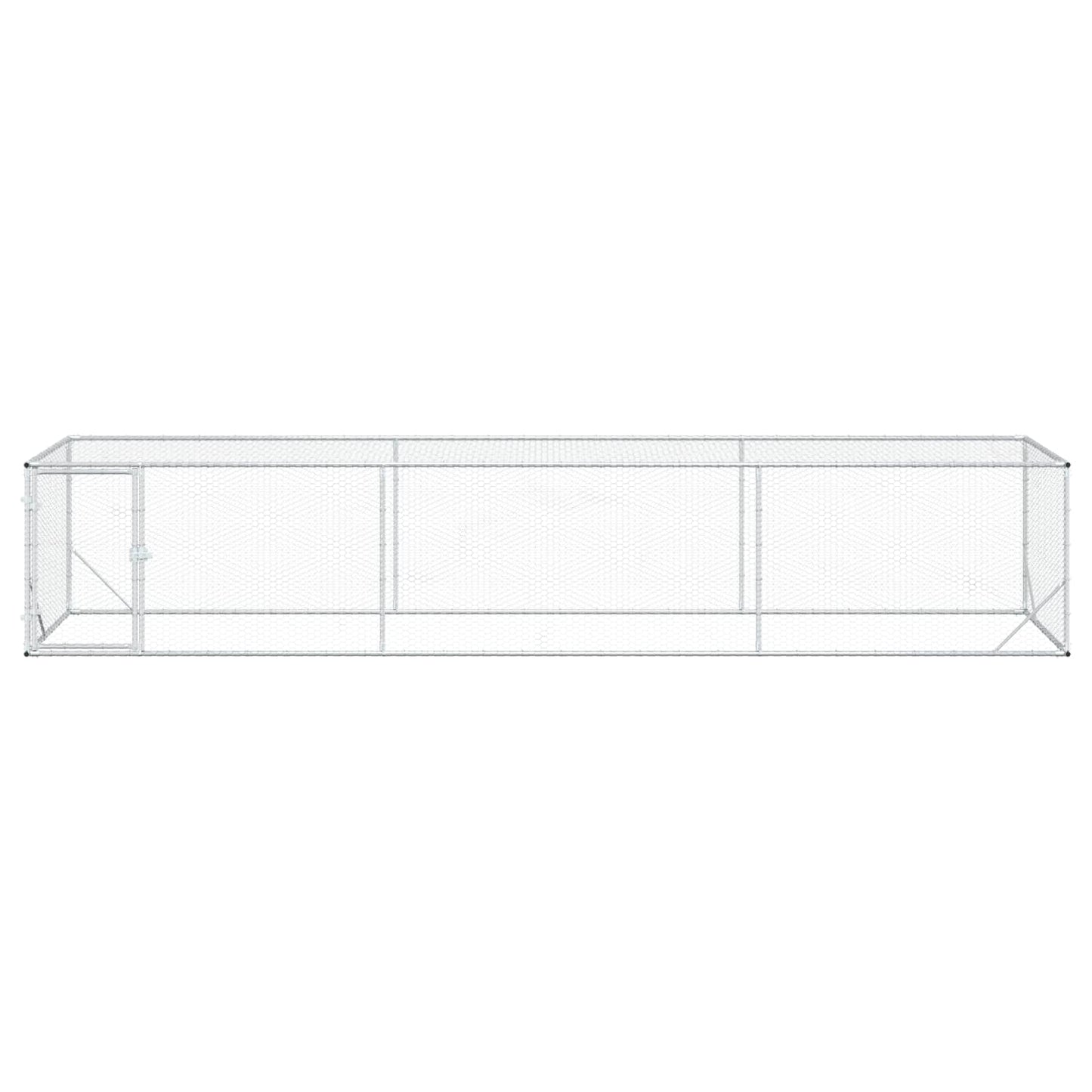 Vistu Pagalms Sudraba 500 X 100 X 100 Cm Cinkota Tērauda