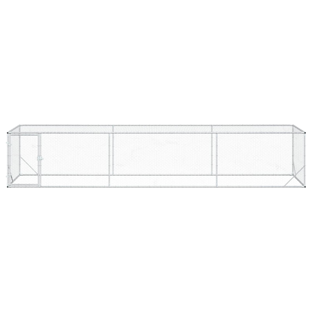 Vistu Pagalms Sudraba 500 X 100 X 100 Cm Cinkota Tērauda