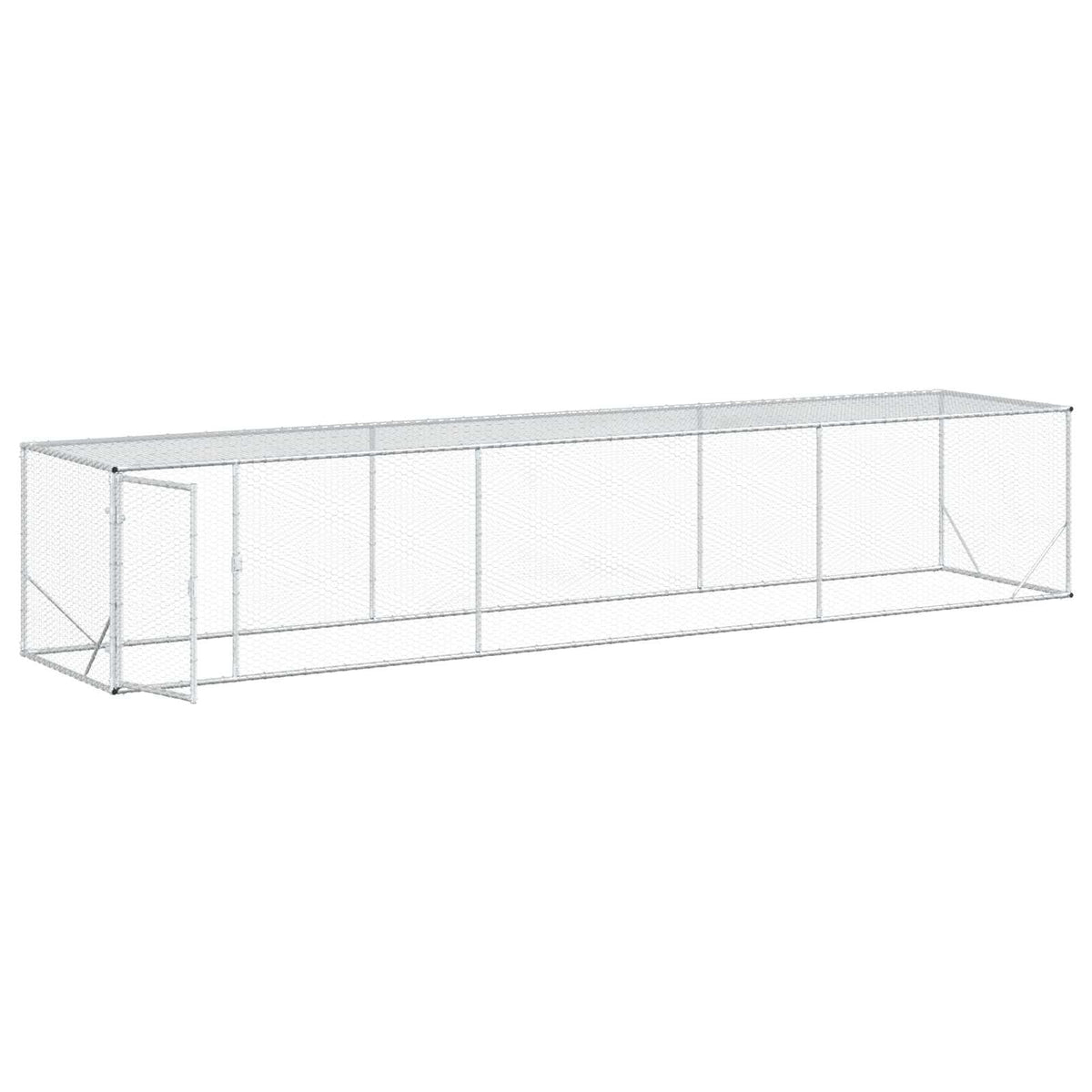 Vistu Pagalms Sudraba 500 X 100 X 100 Cm Cinkota Tērauda