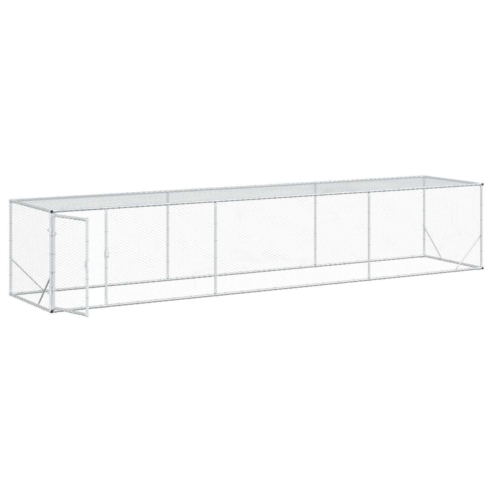 Vistu Pagalms Sudraba 500 X 100 X 100 Cm Cinkota Tērauda