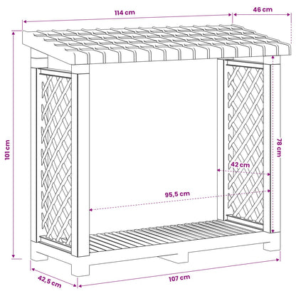 Malkas Plaukts 114 X 46 X 101 Cm Pp Antracīta
