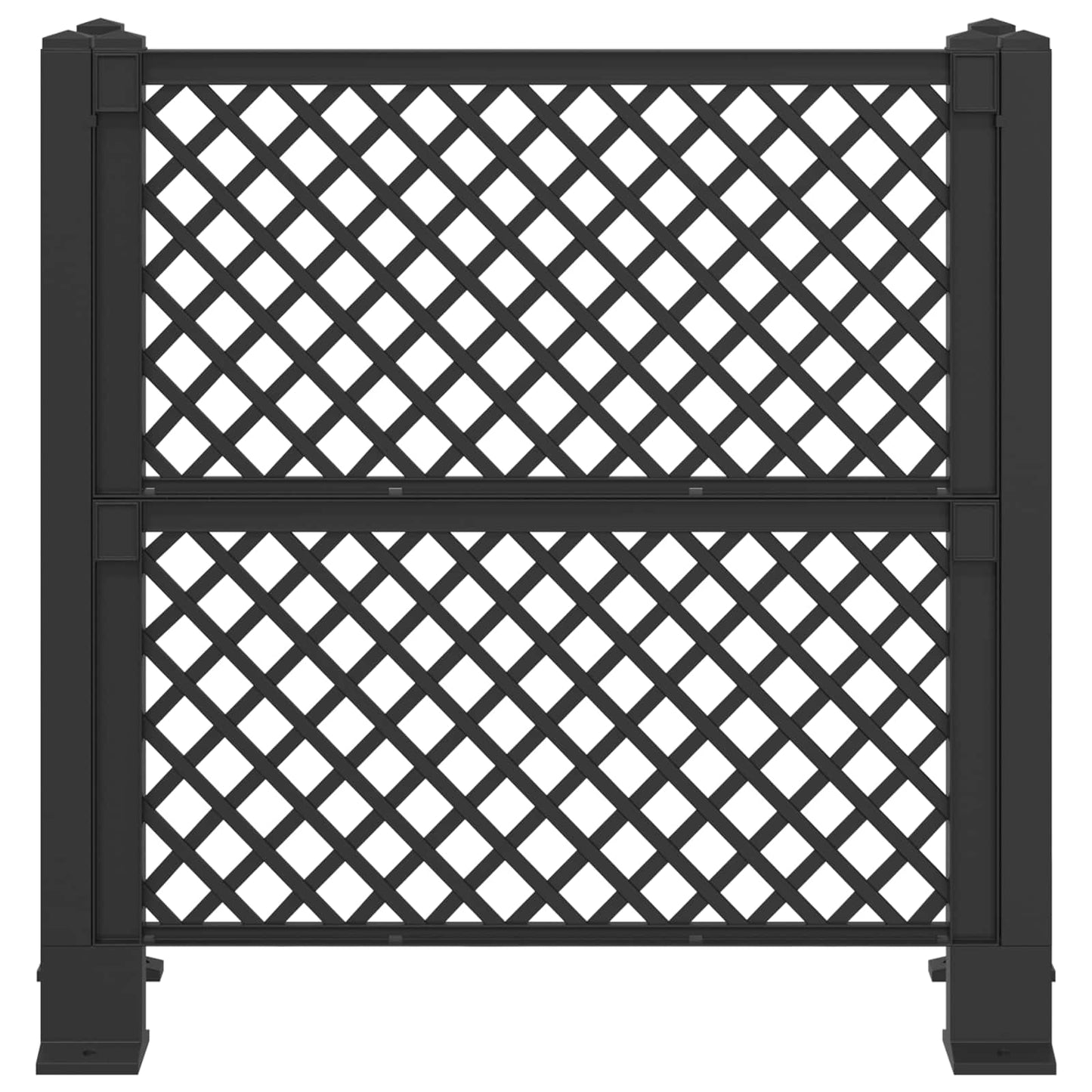 Atkritumu Tvertņu Režģis Antracīta 123 X 47 X 114 Cm Pp