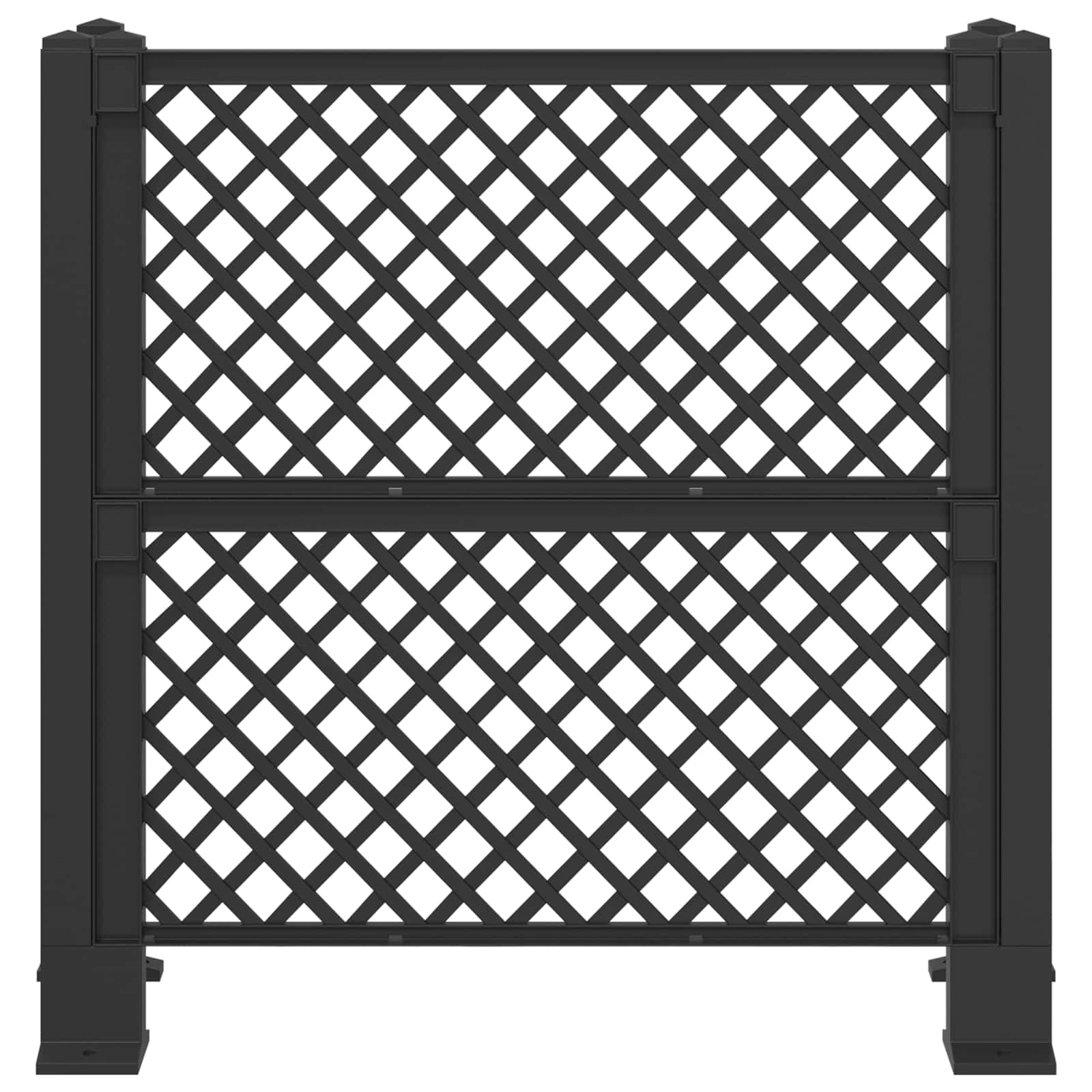 Atkritumu Tvertņu Režģis Antracīta 123 X 47 X 114 Cm Pp