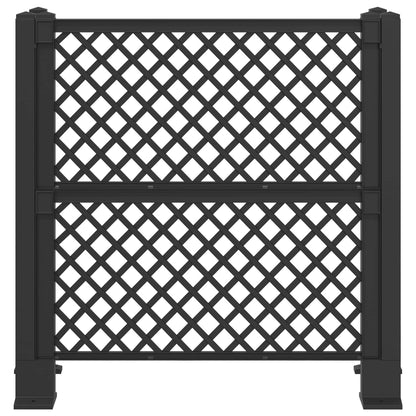 Atkritumu Tvertņu Režģis Antracīta 123 X 47 X 114 Cm Pp