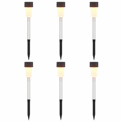 Āra Saules Gaismas Ar Zemes Tapas 6 Gab. Silti Balts 29,5 Cm
