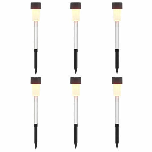 Āra Saules Gaismas Ar Zemes Tapas 6 Gab. Silti Balts 29,5 Cm
