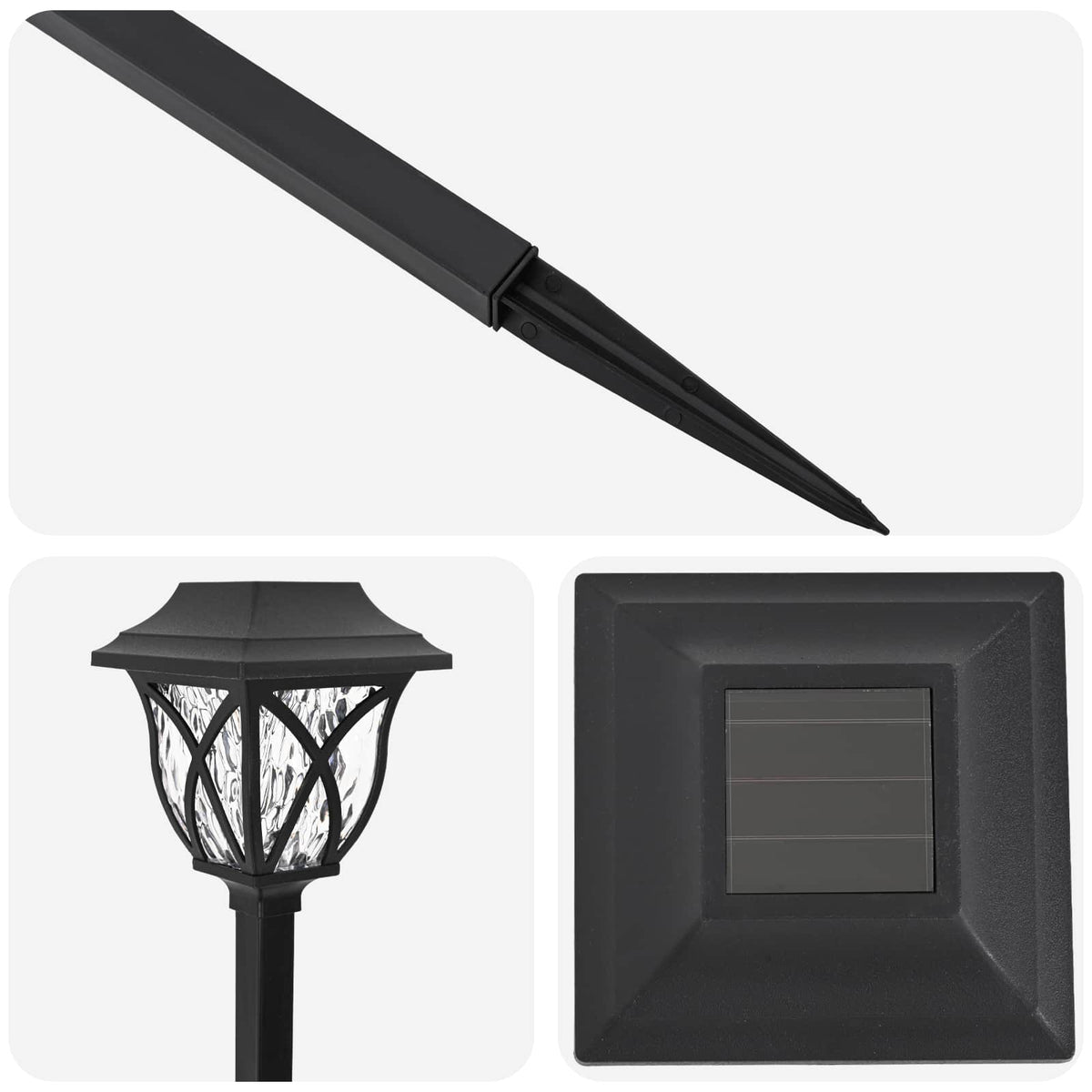 Āra Saules Gaismas Ar Zemes Tapas 24 Gab. Silti Balts 42 Cm Pp