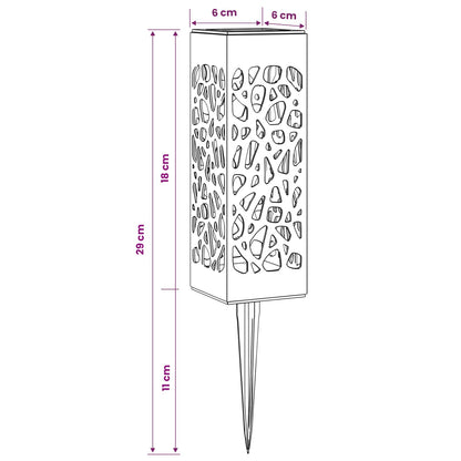 Āra Saules Gaismas Ar Zemes Tapas 8 Gab. Silti Balts 29 Cm Pp