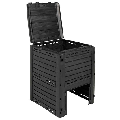 Dārza Kompostētājs Melns 59,5 X 60 X 81,5 Cm 280 L 100% Pp