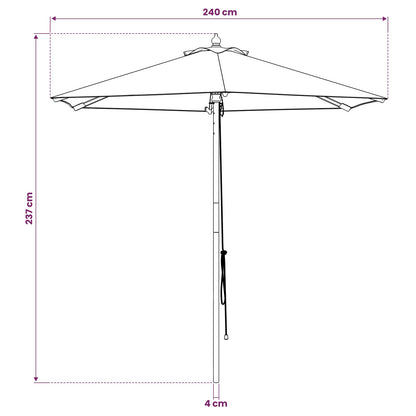Dārza Parasols Cieta Eikalipta Koksne