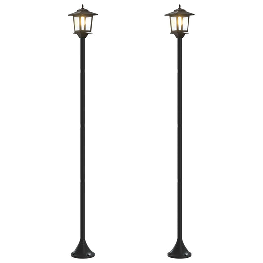 Lampa Staba Komplekts 2 Gab. Melns 16 X 16 X 156 Cm
