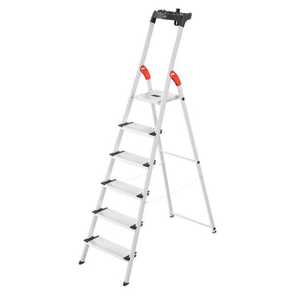 Kāpnes mājsaimniecības L80 ComfortLine / alumīnija / 6 pakāpieni