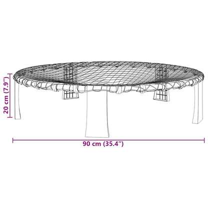 Apaļo Tīklu Komplekts Ar 3 Bumbiņām Un Papildu Sūkni Ø90X20 Cm - HOLDORS