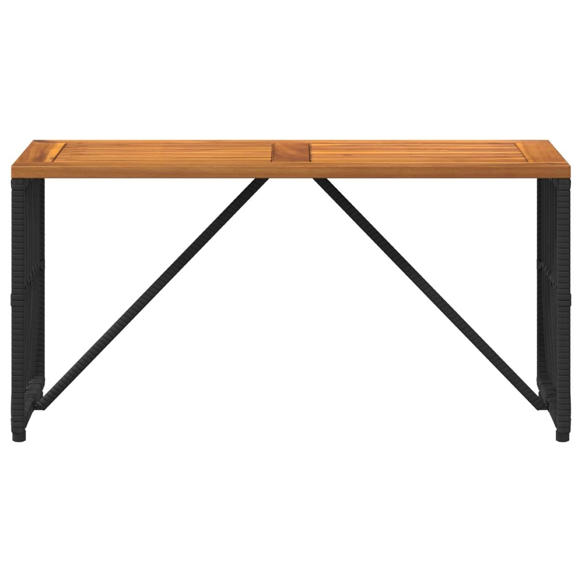 Āra Galds 80 X 40 X 40 Cm Tērauds Un Poli Ratan - HOLDORS