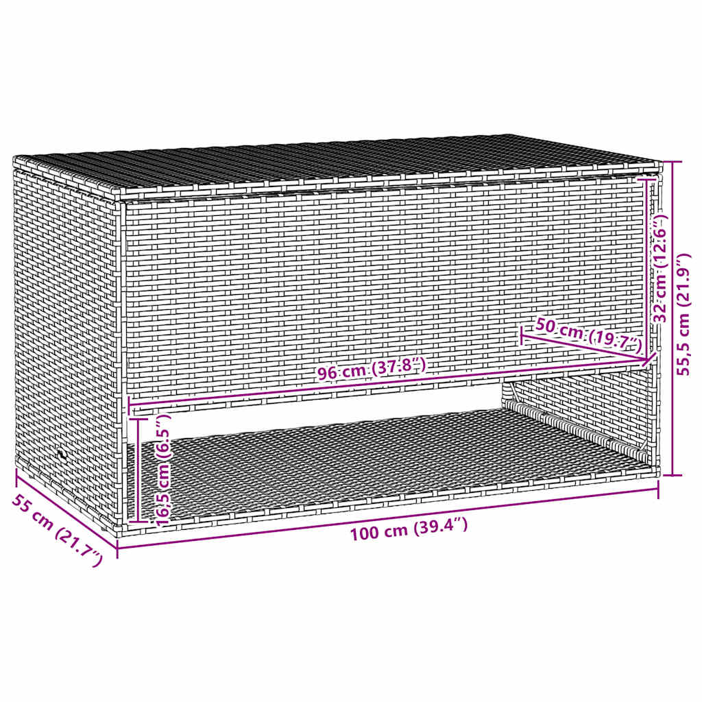 Āra Spilvenu Kaste, 100X55X55,5 Cm Polirotangpalmas - HOLDORS