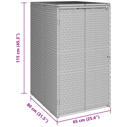 Atkritumu Kaste 65 X 80 X 115 Cm Polietilēns - HOLDORS