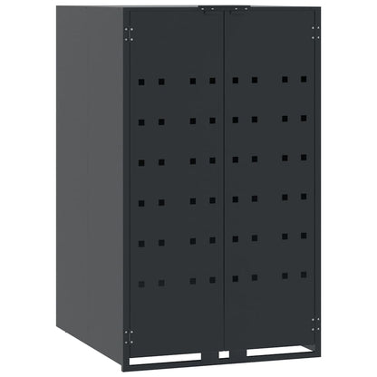 Atkritumu Konteineru Uzglabāšanas Vieta Vienai Atkritumu Tvertnei, Krāsā, 69X79X117 Cm, Tērauds Antracīta - HOLDORS