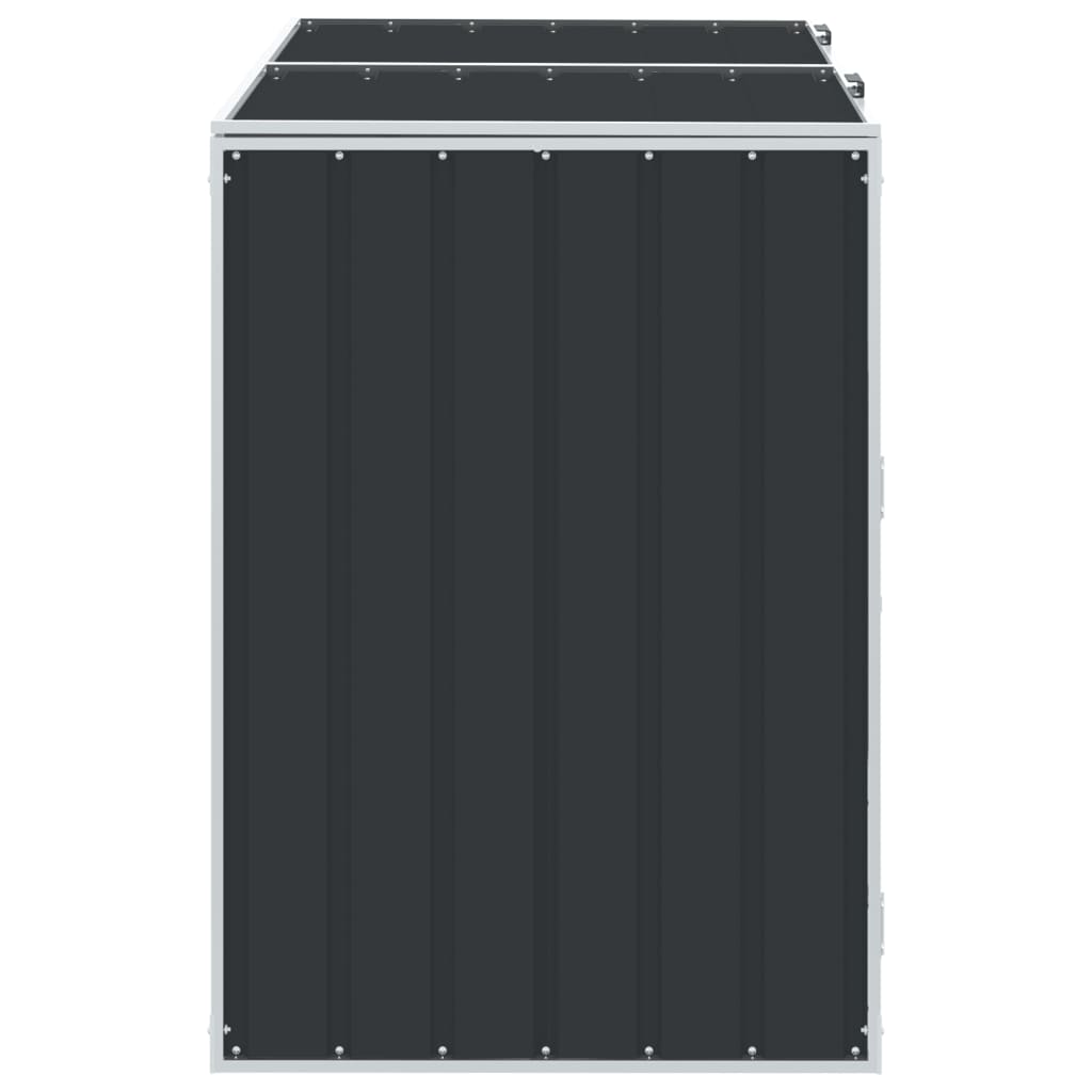 Atkritumu Tvertņu Novietne Antracītpelēka 144X81X113 Cm Tērauds - HOLDORS
