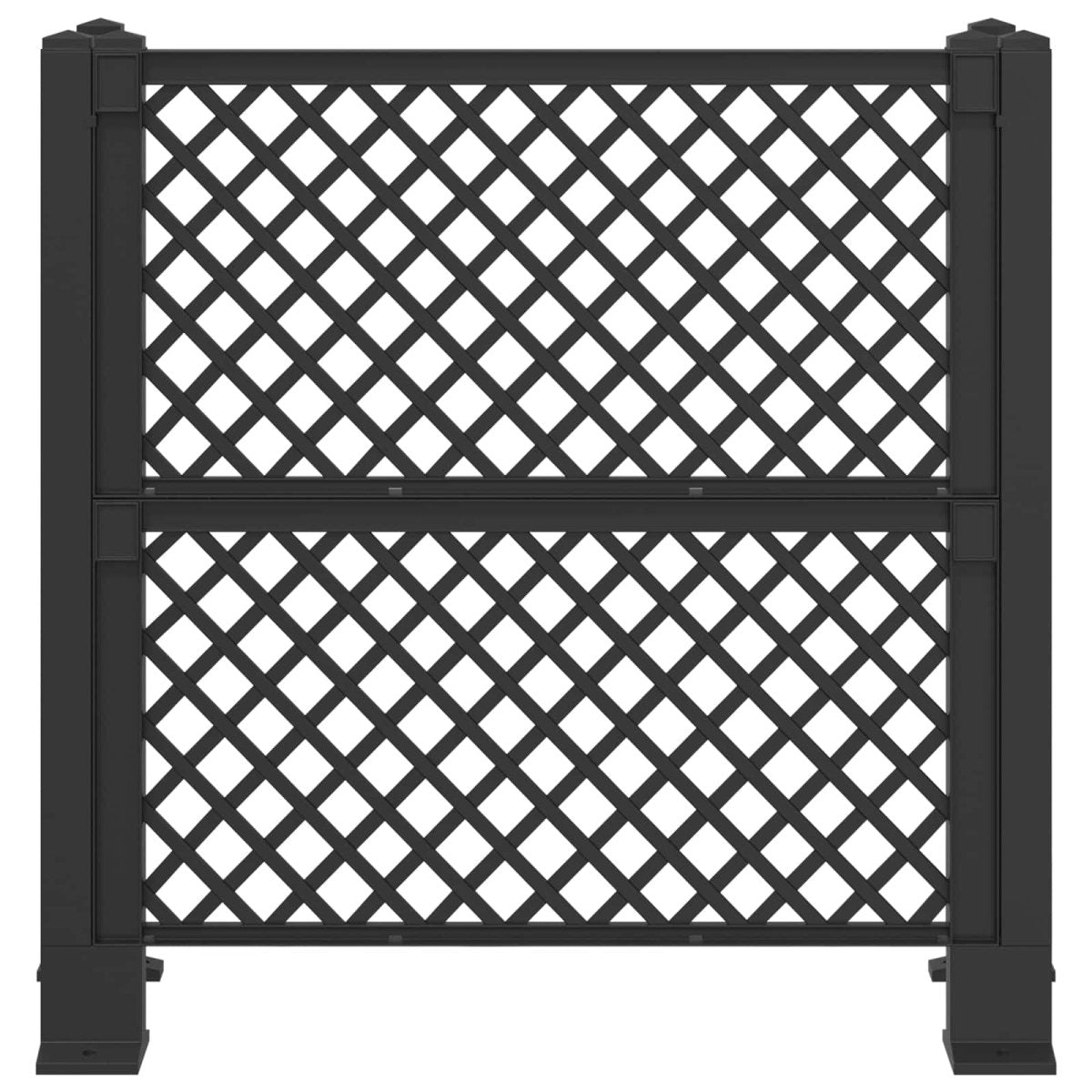 Atkritumu Tvertņu Režģis Antracīta 123 X 47 X 114 Cm Pp - HOLDORS