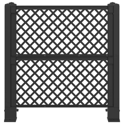 Atkritumu Tvertņu Režģis Antracīta 123 X 47 X 114 Cm Pp - HOLDORS