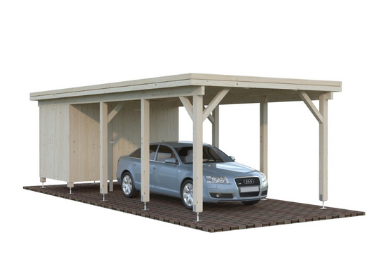 Auto nojume Kārlis ar šķūni 23.1 m2