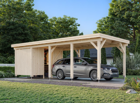 Auto nojume Kārlis ar šķūni 23.1 m2