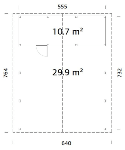 Auto nojume Robis ar noliktavu 40.6 m² - HOLDORS