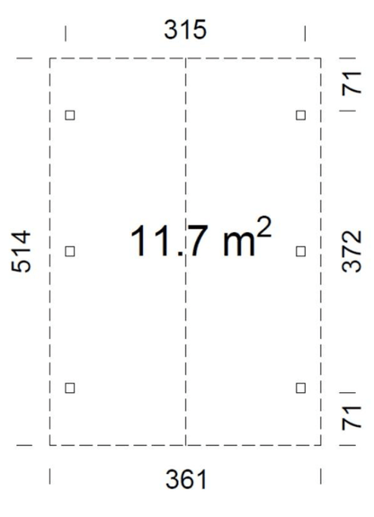 Auto novietne Robis 11.7 m² - HOLDORS