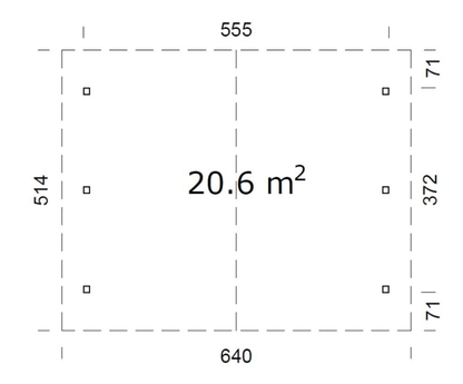 Auto novietne Robis 20.6 m2 - HOLDORS