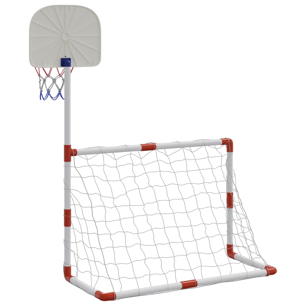 Bērnu Futbola Un Basketbola Komplekts Ar Bumbām 98X50X70 Cm - HOLDORS