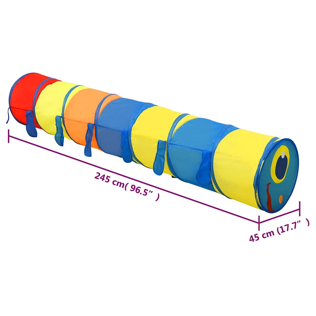 Bērnu Rotaļu Tunelis, Krāsains, 245 Cm, Poliesters - HOLDORS