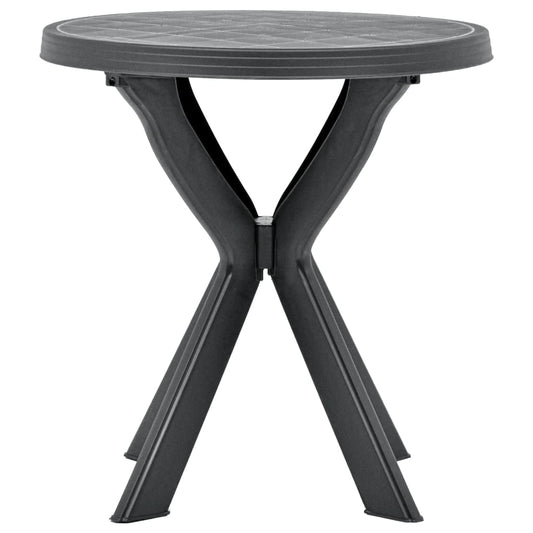 Bistro Galds, Antracītpelēks, Ø70 Cm, Plastmasa - HOLDORS
