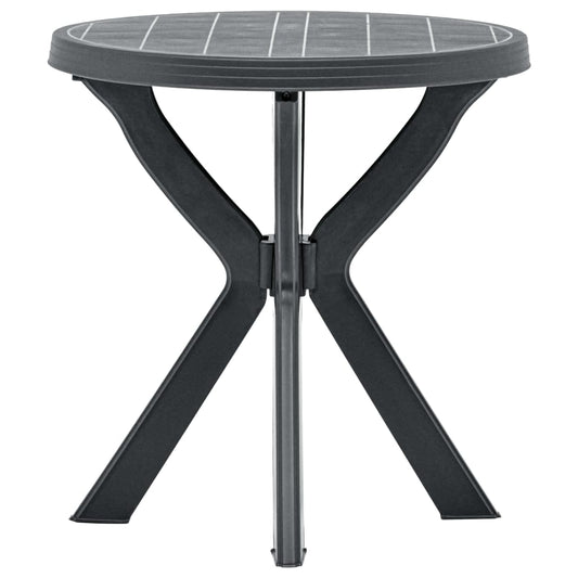 Bistro Galds, Antracītpelēks, Ø70 Cm, Plastmasa - HOLDORS